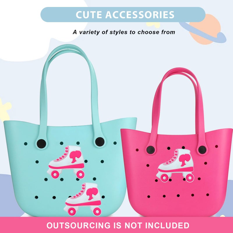 Lckaey Rubber Beach Bag Accessories-PVC Rubber decoration-for EVA Purse Bogg Inserts Y064Figure 38 - Image 2